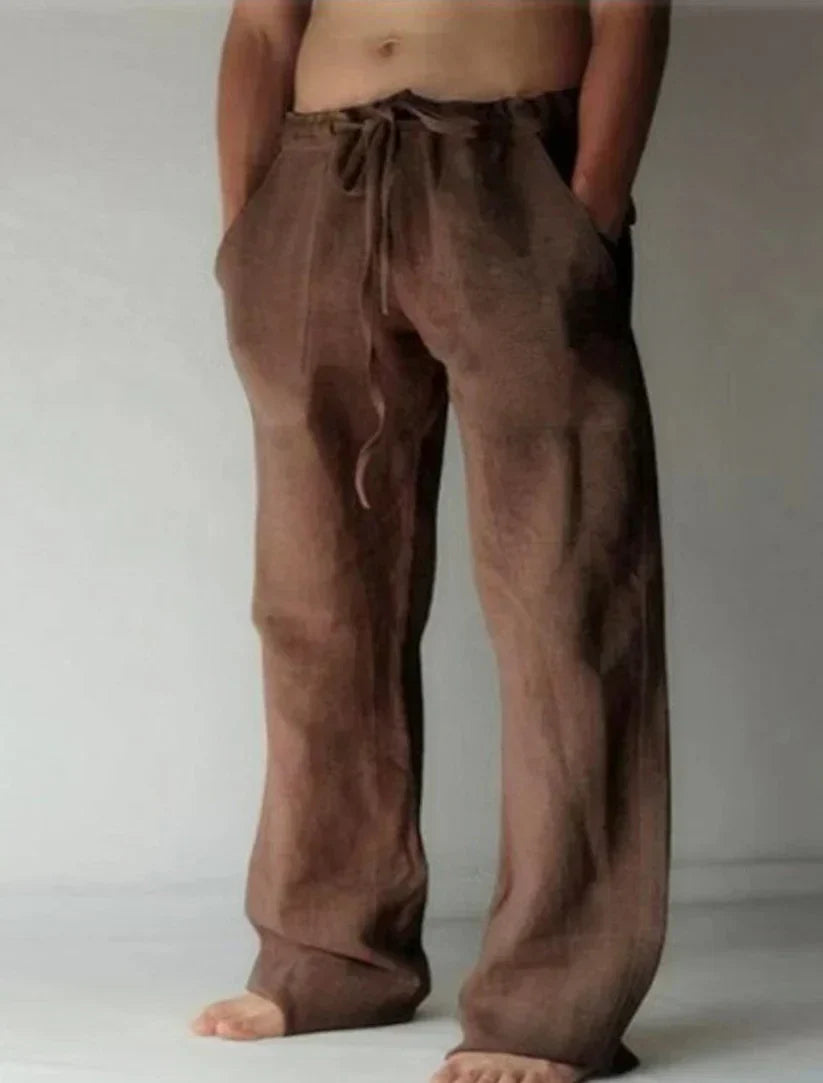 Men’s Baggy Linen Summer Trousers
